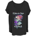 Футболка «Русалочка» Juniors' Plus Disney Licensed Character, черный - фото