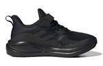 Кроссовки adidas FortaRun Elastic Lace K 'Triple Black', черный - фото 2