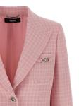 Пиджак в клетку VERSACE, розовый - фото 3
