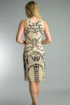 Коктейльное платье без рукавов с бисером Basix Black Label, Champagne - фото 2