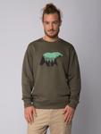 Свитер Watapparel Sweatshirt Waldbär, цвет khaki/neon green - фото 2