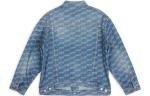 Куртка bb monogram large fit jacket 'blue' Balenciaga, синий - фото 2