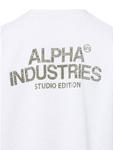 Футболка Studio Waffle белого цвета Alpha Industries - фото 3
