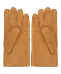 Замшевые кожаные перчатки Moorer, бежевый - фото