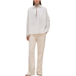 HERMES Рубашка Women's White Lapel Moderate - фото 2