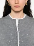 Кардиган со стразами Maje, серый - фото 5