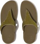 Женские сандалии Fitflop Lulu Crystal, зеленый - фото 4