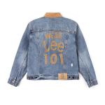 Lee Джинсовые куртки мужские Medium Blue Lapel Moderate Patch - фото 3