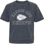 Девчачий джерси raglan heather charcoal kansas city chiefs cheer squad Outerstuff - фото 3
