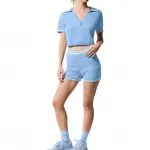 Женская поло Alo Yoga, синий - фото 3