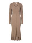 Платье YAS MIKLA, серо-коричневый - фото
