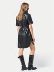 Платье из искусственной кожи, стандартного кроя Noisy May, черный - фото 3