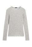 Джемпер Massimo Dutti LONG SLEEVE WITH OPENWORK DETAIL, Grey - фото 5