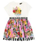 Платье из хлопка с принтом Portofino Dolce&Gabbana, разноцветный - фото