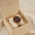 Часы Ruby Gold Brown Mesh Burker - фото 6