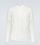 Льняная рубашка монако Derek Rose, белый - фото