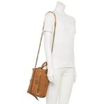 Ameri Сумка через плечо из кожи с тиснением под крокодила Ameri Leather, цвет Brown Croc Print - фото 4