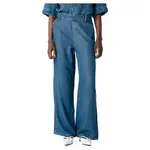 Брюки Object Frame Lisa, синий - фото