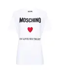 Футболка «В любовь мы верим» Moschino, белый - фото