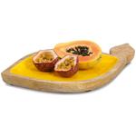 Сервировочная чаша Zeller Фруктовая чаша "Лимон", манговое дерево из массива дерева, высококачественный натуральный материал Zeller Present, светло-коричневый/желтый - фото 3