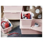 Коробка с крышкой, розовая, 38х25х15 см, SOCKERBIT IKEA - фото 3