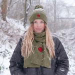 Наруто - зеленый шарф с символом Узушиогакуре. - фото 3