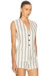 Жилет Noa A.L.C., Cream Stripe - фото 2