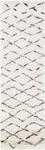 Ковер-дорожка SAFAVIEH, 69 x 366 см, Casablanca Collection, Ivory & Brown, ручной работы марокканский бохо из новозеландской шерсти, идеально для помещений с высокой проходимостью в гостиной, спальне (CSB847A) - фото 2