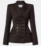 Двубортный блейзер Alex Perry, Espresso - фото