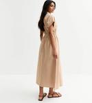 Платье-рубашка SHIRRED WAIST MIDI New Look, цвет Stone - фото 2