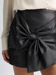 LIU JO юбка мини с бантом, черный - фото 5