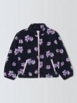 Детская куртка из флиса Borg с цветочным принтом John Lewis, Blue - фото 3