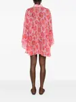 Платье мини с цветочным принтом STYLAND, розовый - фото 4