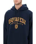 Худи в университетском стиле Dsquared2, синий - фото 4