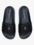 Kurt Geiger London Meena Eagle Стеганые босоножки-слайдеры, черные - фото