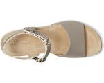 Туфли ECCO Flowt Wedge Cork Sandal, цвет Moonrock/Python - фото 2