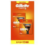 Сменные лезвия Gillette Fusion5 для бритв 12 шт - фото