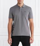 Поло мужское Boss Green с принтом, серый - фото