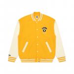 By *A Bathing APE Logo Baseball Jacket Aape, оранжевый - фото