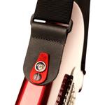 Ремень для гитары D'Addario PadLock Red Tab, черный - фото 2