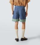 Джинсовые бермуды Valentino, Medium Blue Denim - фото 4