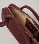 Клатч из замши Le Teckel Alaïa, Rouge Grenat - фото 3