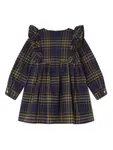 Платье Tartan Love Versace Kids, синий - фото 2