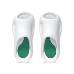 Домашние сандалии CHIKOKU, белые с черной подошвой - фото 5