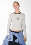Топ PULL&BEAR RABBIT GRAPHIC, Light Grey - фото 3
