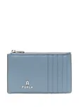Кошелек с логотипом Furla, синий - фото