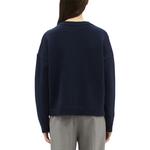 Джемпер с люверсами MSGM, синий - фото 5