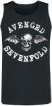 Майка-топ Avenged Sevenfold Skull Logo, черный - фото