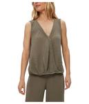 Топ Michael Stars Kate Surplice Tank, оливковый - фото