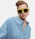 Квадратные солнцезащитные очки Celine, желтый - фото 3